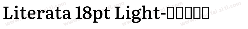 Literata 18pt Light字体转换